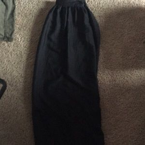 Black maxi skirt